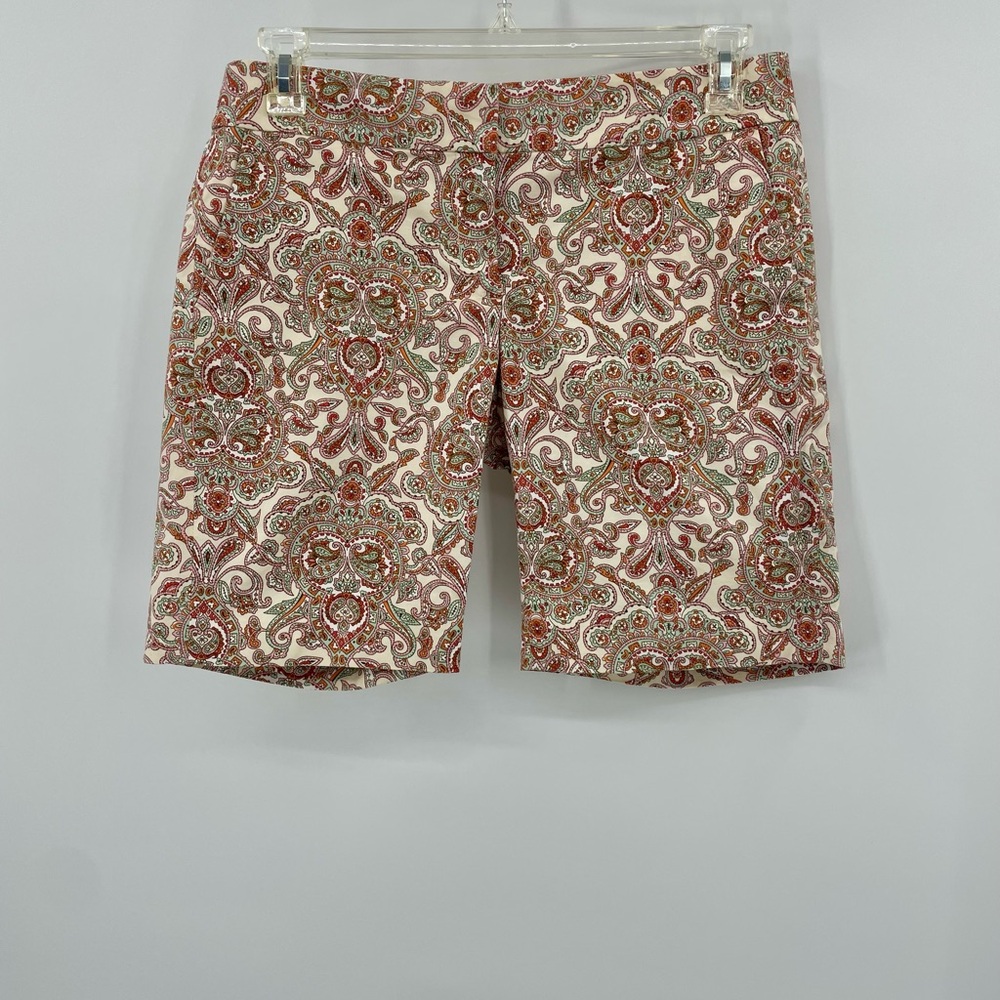 J.Crew Paisley Print Cotton Bermuda Shorts